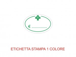 Etichette adesive per farmacie e parafarmacie (mm 26x17) (cod. 4P)